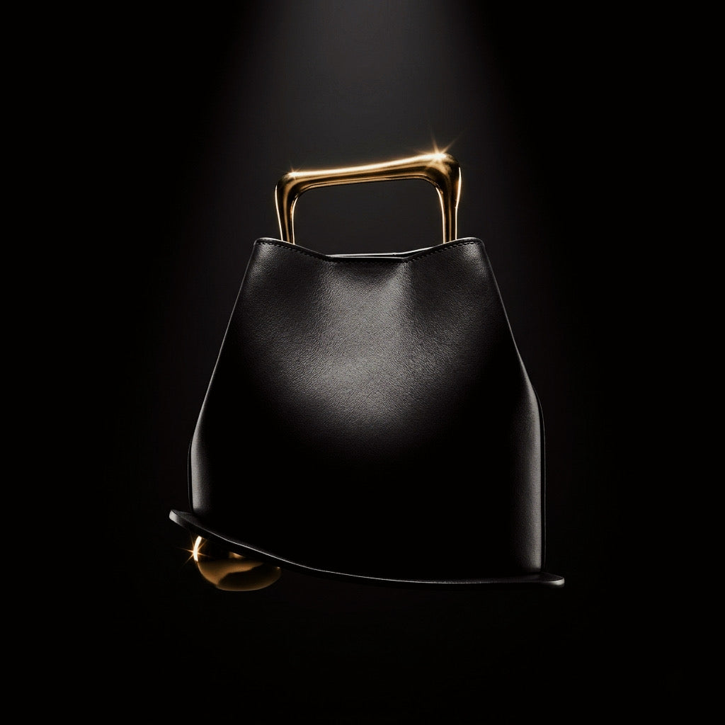 Veloura™| The Formless Micro-Basket — Asymmetric Compact Bag