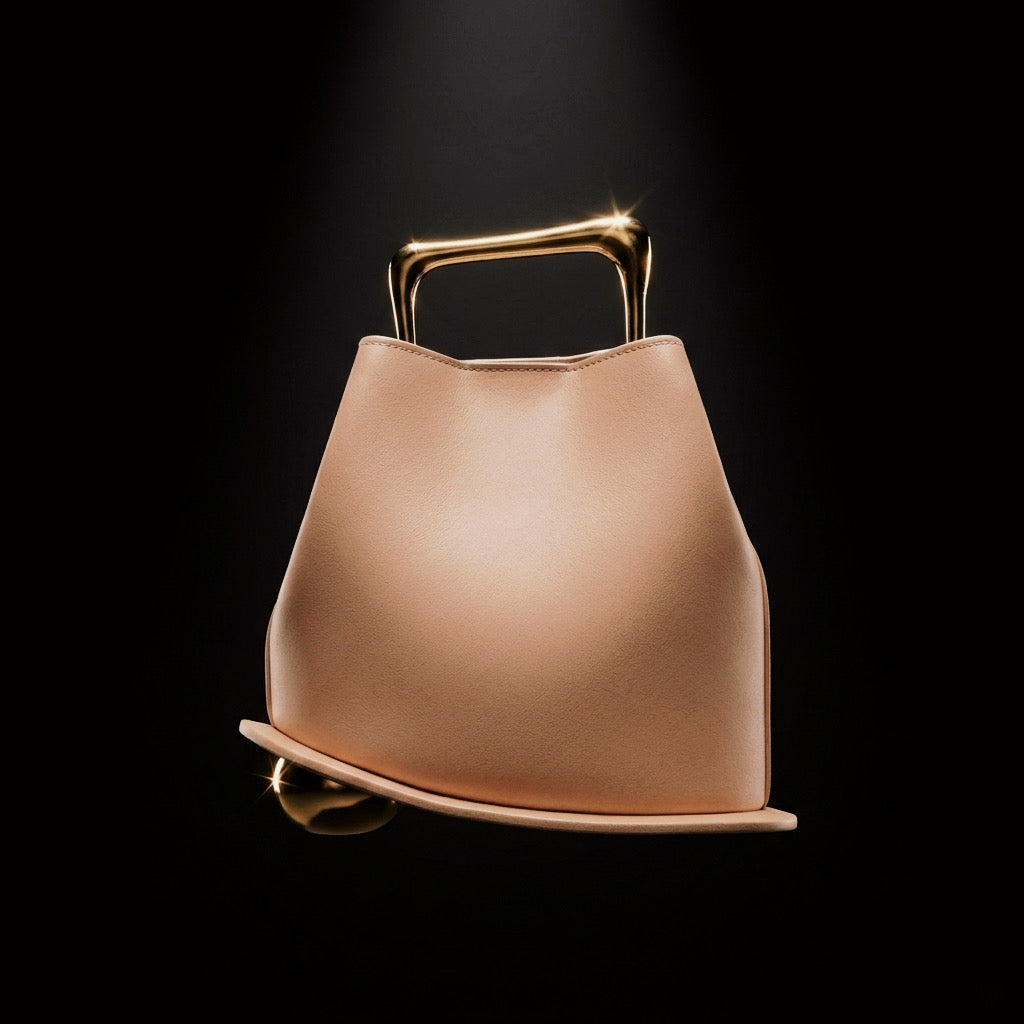 Veloura™| The Formless Micro-Basket — Asymmetric Compact Bag