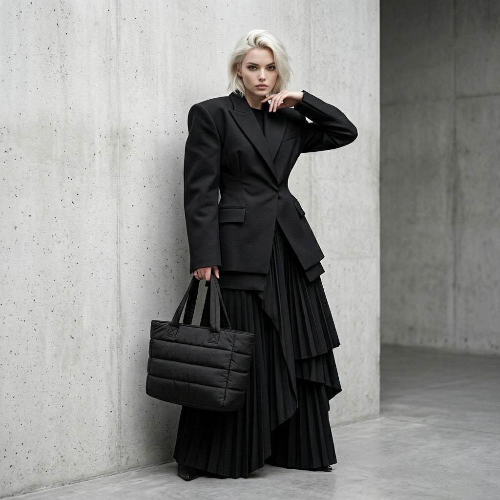 Veloura™ | Nova Strata — Quilted Oversized Tote