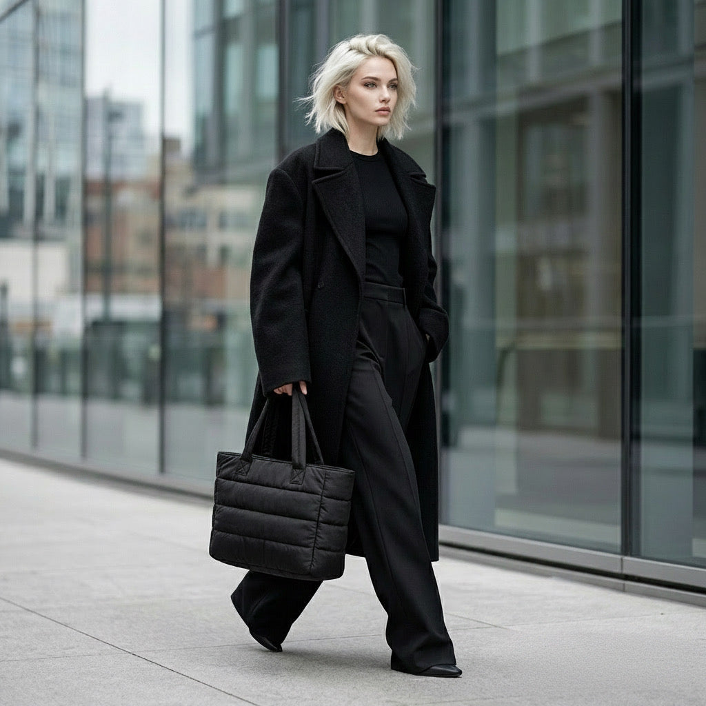 Veloura™ | Nova Strata — Quilted Oversized Tote