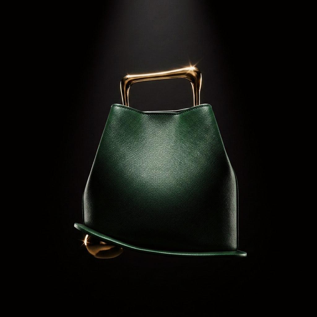 Veloura™| The Formless Micro-Basket — Asymmetric Compact Bag