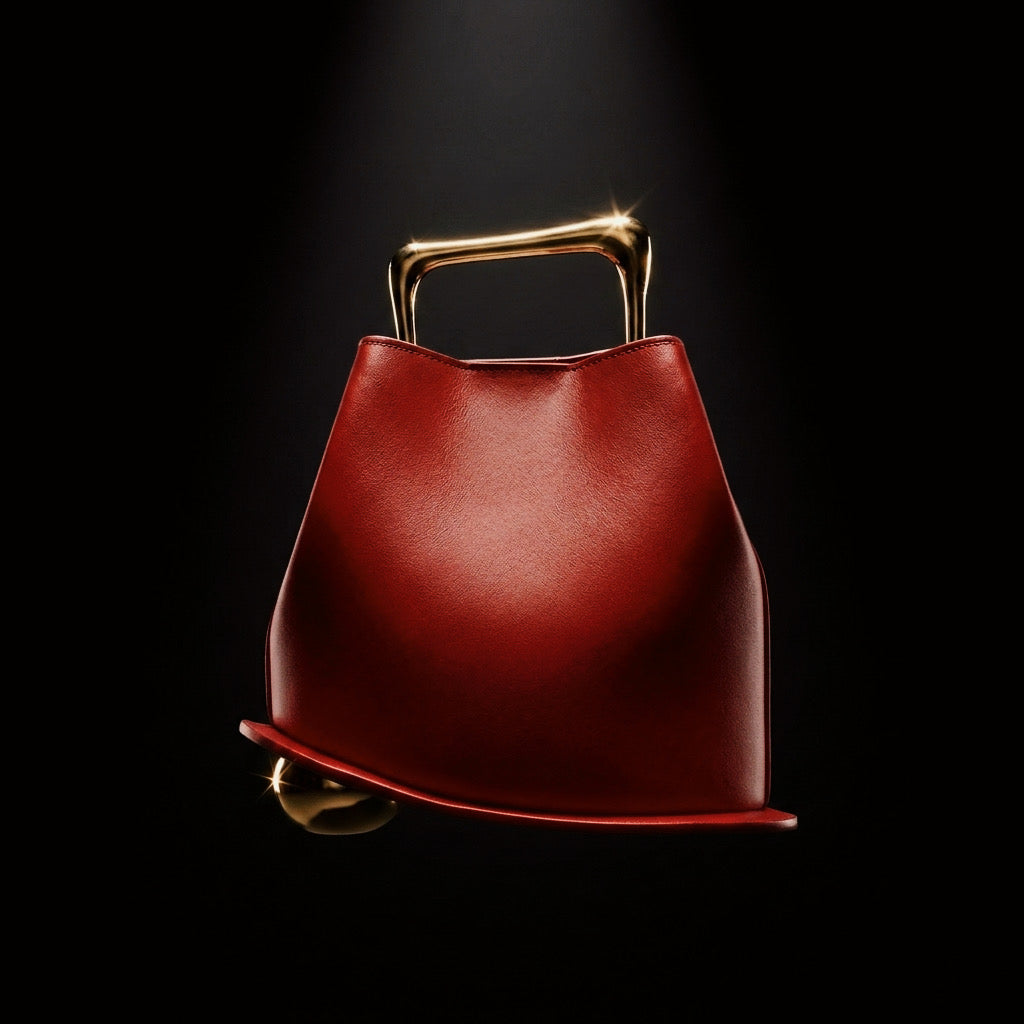 Veloura™| The Formless Micro-Basket — Asymmetric Compact Bag